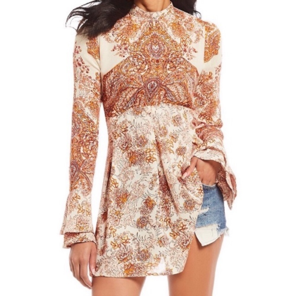 Free People Lady Luck Tunic Flowy Tunic
Red Ivory Com…